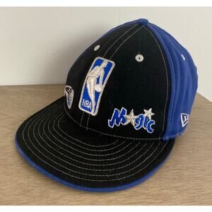 VTG New Era 59Fifty NBA Orlando Magic wool colorblock fitted hat 8 (63.5cm)